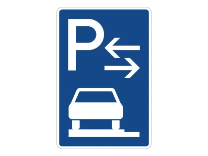 VZ 315-63 Parken auf Gehwegen Mitte