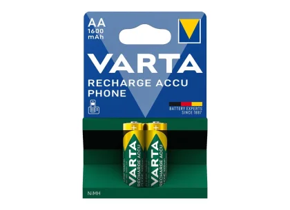 VARTA Akku Phone Mignon AA, T 399, HR6, 1600 mAh, 2er Blister