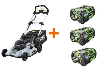 Aktion EGO Akku-Rasenmäher LM2135E-SP mit drei Akkus