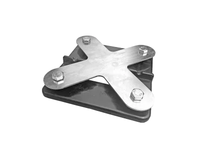 4-fach Kunststoff-Verbinder für HKL Fahrplatten, bis 15 mm (Feste Böden)