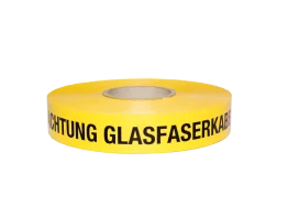 Trassenwarnband ACHTUNG GLASFASERKABEL