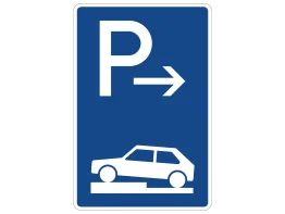 VZ 315-72 Parken auf Gehwegen Ende