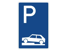Verkehrszeichen VZ 315-70 Parken auf Gehwegen