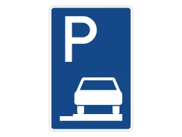 Verkehrszeichen VZ 315-62 Parken auf Gehwegen Ende