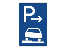 VZ 315-52 Parken auf Gehwegen Ende