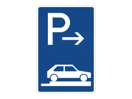 VZ 315-87 Parken auf Gehwegen Ende