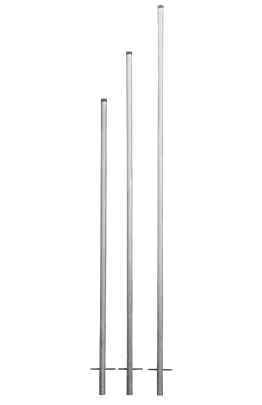 Rohrpfosten rund