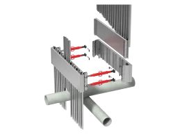 Alu-Kammerplattenverbau GIGANT 3m