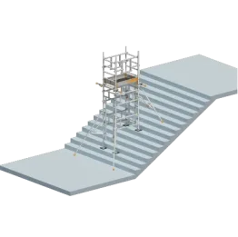 Layher SoloTower P2 SAFETYPLUS mit Treppen-Kit