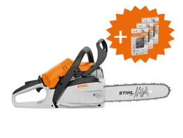 Paket-Aktion: STIHL Benzin-Kettensäge MS 162, 30 cm + 3x Ersatzkette