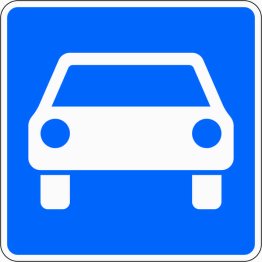 VZ 331.1 Kraftfahrstraße