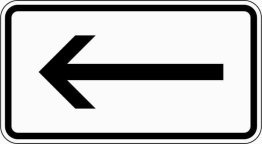 Verkehrszeichen VZ 1000-10 linksweisend