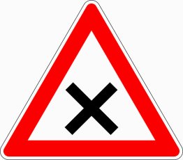 Verkehrszeichen VZ 102 Kreuzung oder Einmündung