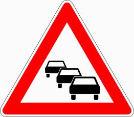 Verkehrszeichen VZ 124 Stau