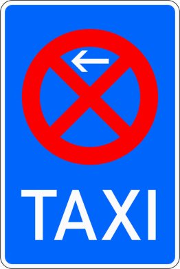 VZ 229-10 Taxenstand Anfang (Aufstellung rechts)