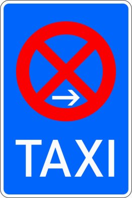 VZ 229-20 Taxenstand Ende (Aufstellung rechts)
