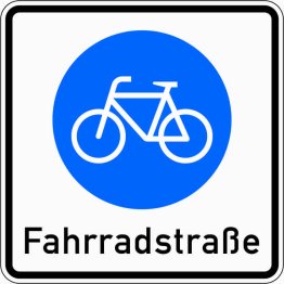 VZ 244.1 Beginn einer Fahrradstraße