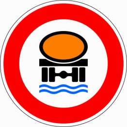 VZ 269 Verbot für Fahrzeuge mit wassergefährdender Ladung