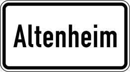 Verkehrszeichen VZ 1012-52 Altenheim