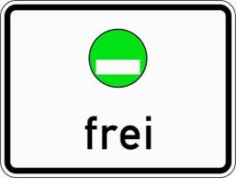 VZ 1031-52 Freistellung vom Verkehrsverbot nach § 40 Abs. 1 BlmSchG - grüne Plakette frei