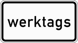 VZ 1042-30 Zeitliche Beschränkung (werktags)