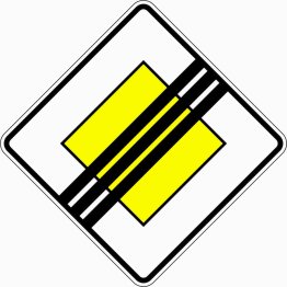 VZ 307 Ende der Vorfahrtstraße