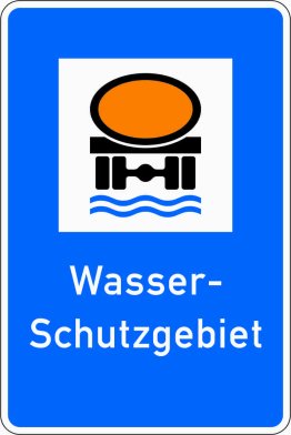 Verkehrszeichen VZ 354 Wasserschutzgebiet