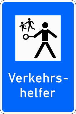 Verkehrszeichen VZ 356 Verkehrshelfer