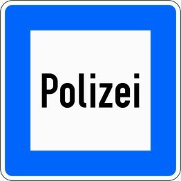 Verkehrszeichen VZ 363 Polizei
