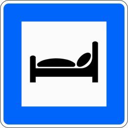 Verkehrszeichen VZ 365-55 Autobahnhotel