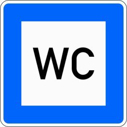 Verkehrszeichen VZ 365-58 Toilette