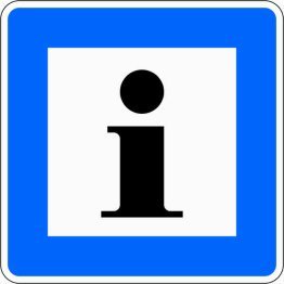 Verkehrszeichen VZ 365-61 Informationsstelle
