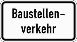 Verkehrszeichen VZ 1007-38 Baustellenverkehr