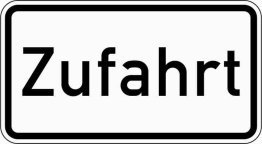 VZ 1007-62 Zufahrt