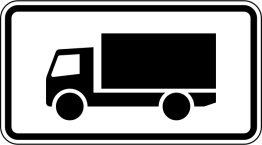 Verkehrszeichen VZ 1010-51 Kraftfahrzeuge mit einer zulässigen Gesamtmasse über 3,5 t einschließlich ihrer Anhänger, und Zugmaschinen, ausgenommen Personenkraftwagen und Kraftomnibusse