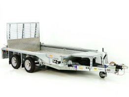Ifor Williams Baumaschinen-Anhänger GX - Zulässiges Gesamtgewicht: 2,7 t, Ladefläche: 303 x 157 cm, Rampen: 1 Stk. breit