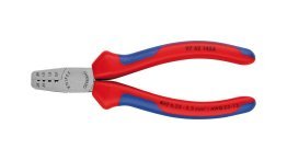 KNIPEX Crimpzange Nr. 97 62 145 A für Aderendhülsen, Mehrkomponenten-Griff, 145 mm