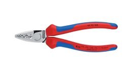 KNIPEX Crimpzange Nr. 97 72 180 für Aderendhülsen, Mehrkomponenten-Griff, 180mm