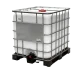 IBC Container, weiß, Kunststoffpalette, gebraucht gereinigt, 150/50, ohne UN