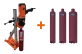 Aktion Norton Clipper Komplett-Set Kernbohrgerät CDR163 / CDM204 mit drei Bohrkronen 82 mm, 112 mm, 132 mm