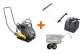 Aktion BOMAG BP12/40 vorwärtslaufende Rüttelplatte mit Radsatz, Gummimatte, Wasserberieselung