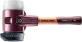 Simplex-Schonhammer kurzer Stiel, mit Standfuß, Gummi/Nylon, 60 mm