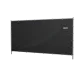 HERAS Bauzaunplane B2, feuerhemmend, schwarz, 50 m