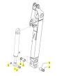 Yanmar Bolzen Buchsen Kit - Löffelstiel unten