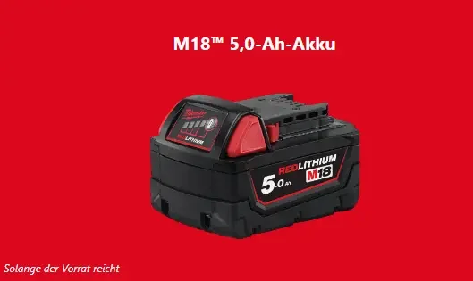 Milwaukee gratis Akku